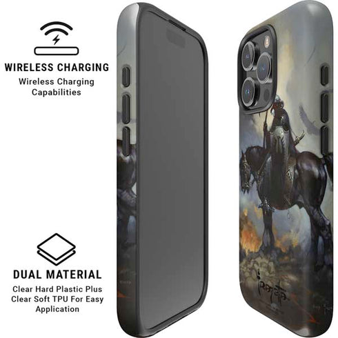 Death Dealer on Horseback by Frazetta iPhone 16 Pro Magsafe Impact Case